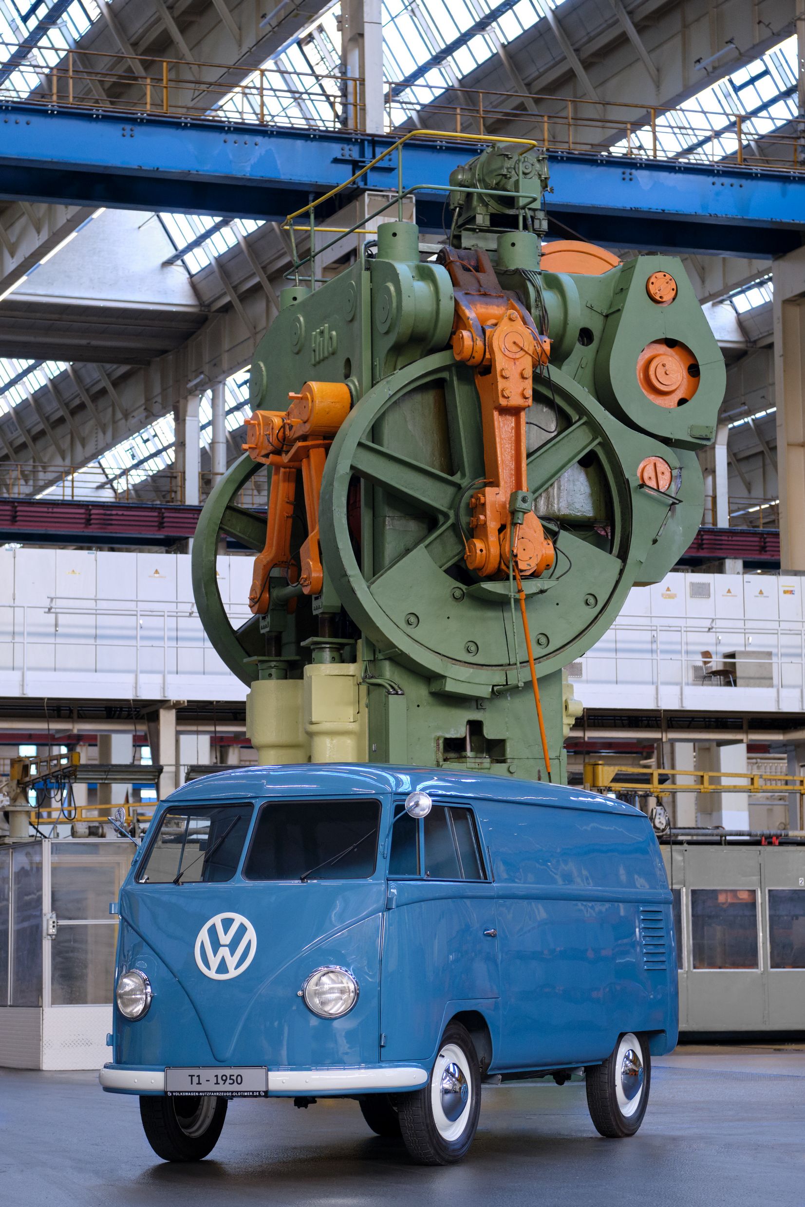 1950 VW T2 Oldest Full driver in industrial setting