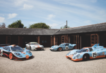 Icons In Light Blue And Orange At Retro Classics Stuttgart