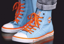 Gulf Hi-Top Sneaker Gulf Blue By Grand Prix Originals