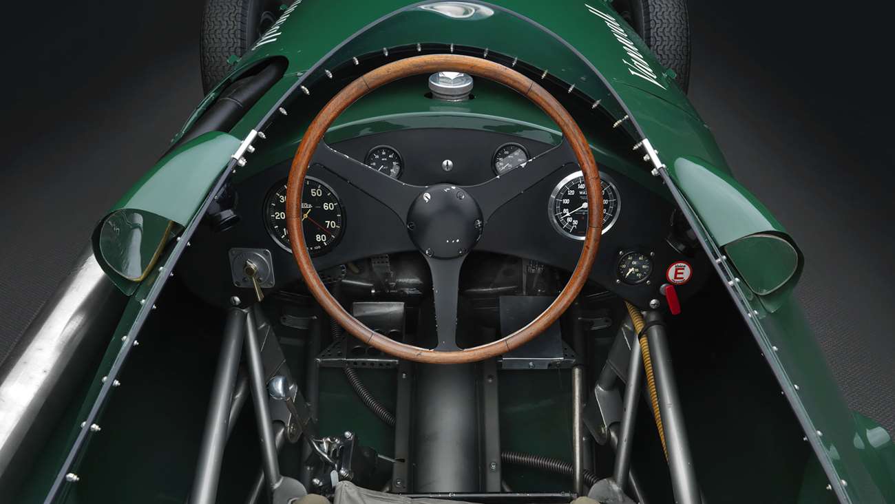 vanwall formula 1 1958 cockpit interior goodwood 19102020