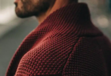 The Crawford Sweater in Burgundy By Taylor Stitch