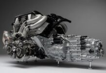 Bugatti Chiron Engine And Gearbox By Amalgam Collection