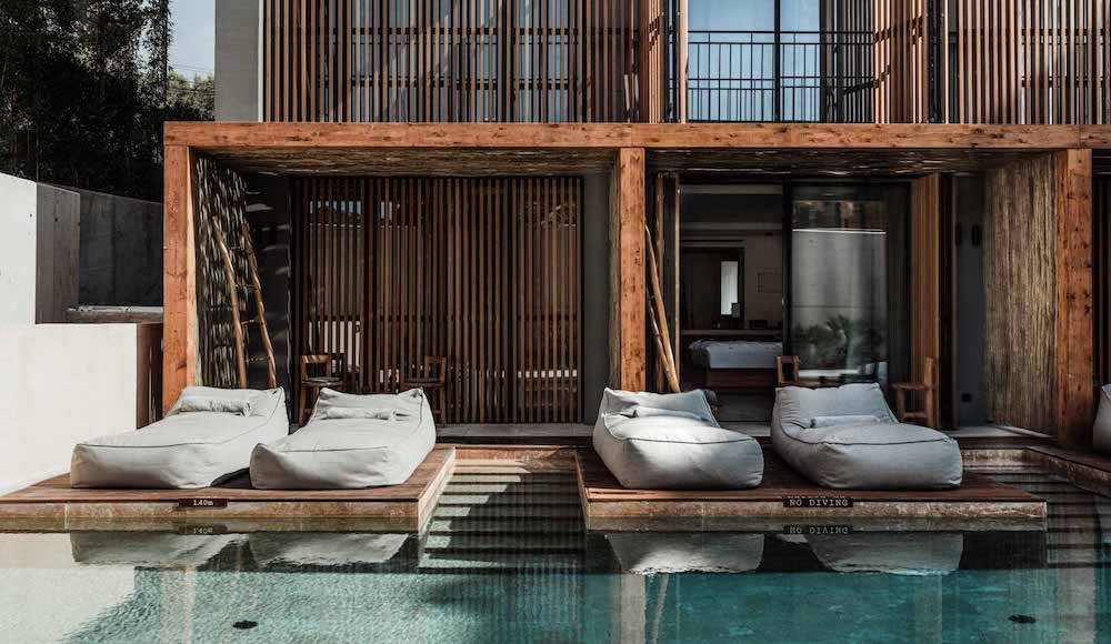OKU Ibiza laidback luxury hotel swimup room