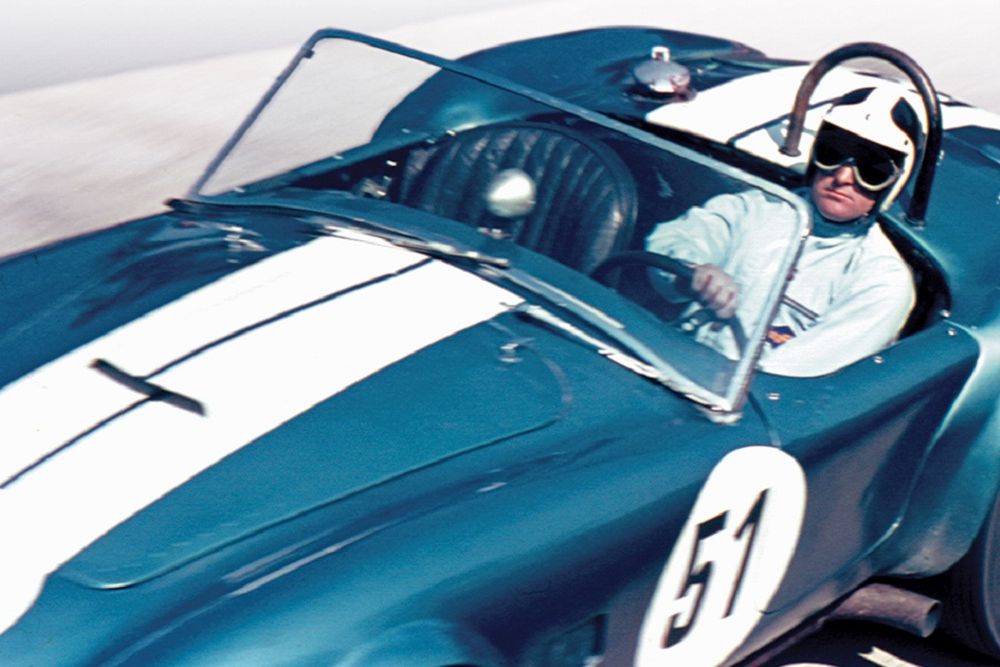 Bob Bondurant in his race car