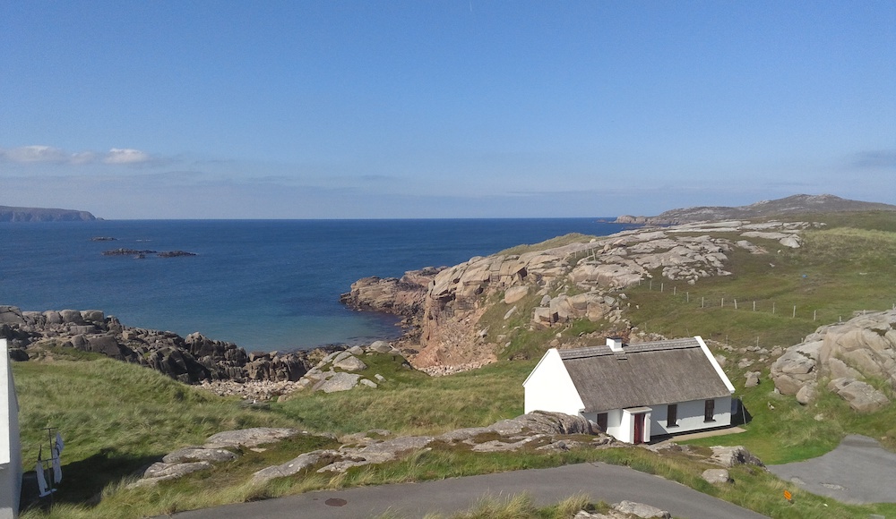Cottage 9 with Arranmore Island and Owey island in the background