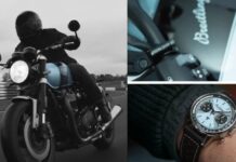 Triumph X Breitling Watch & Motorcycle