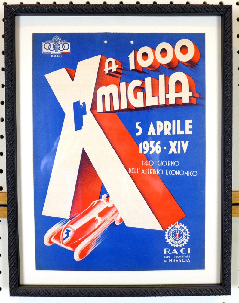 Tony’s Choice: 1936 Mille Miglia Window Card