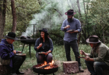 Cowboy Fire Pit Grill By Barebones Living