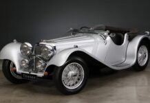 1938 Jaguar SS 100 3,5 ltr. Roadster