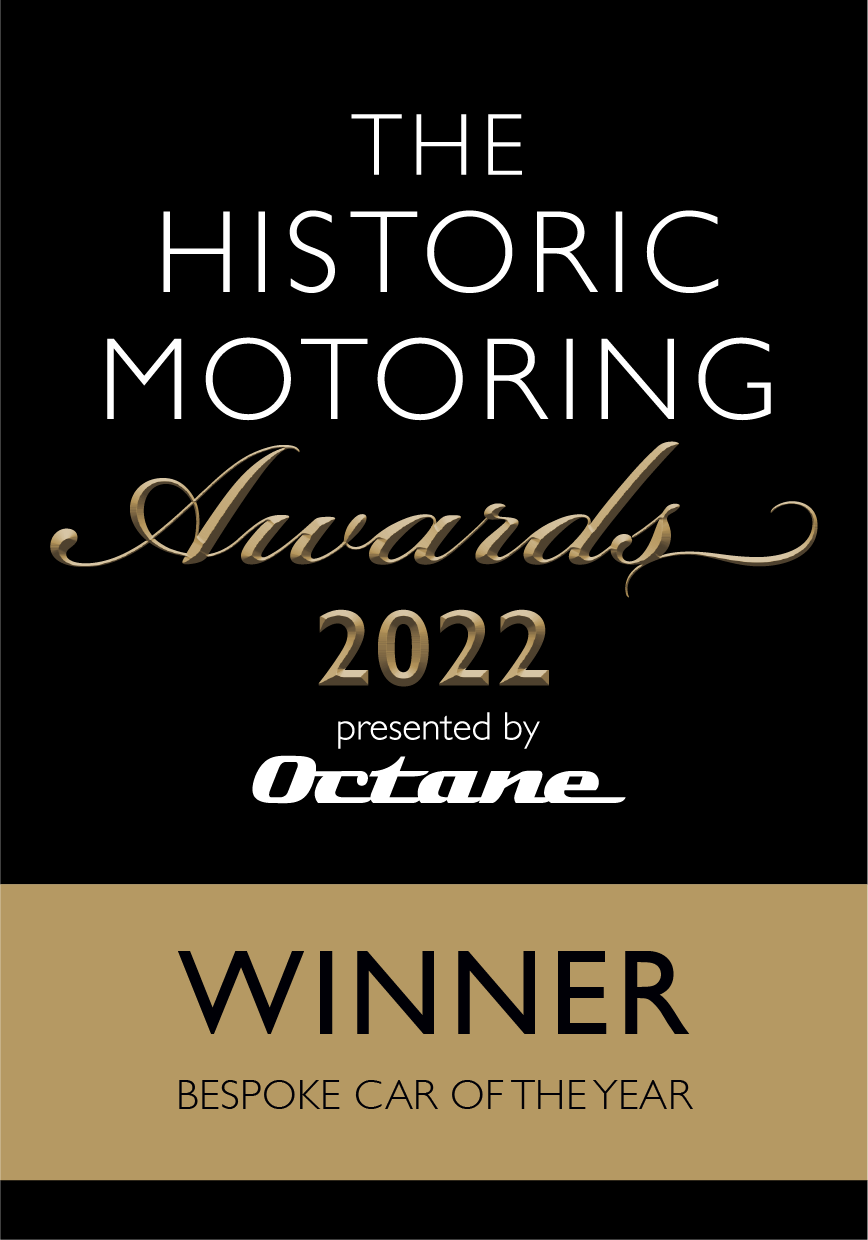 DM 2691 Historic Motoring Awards 2022 Winner logos HMA logo FINALIST Bespoke car of the year