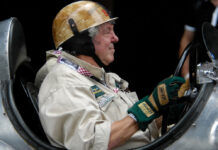 Historic Race Cars And Helmets