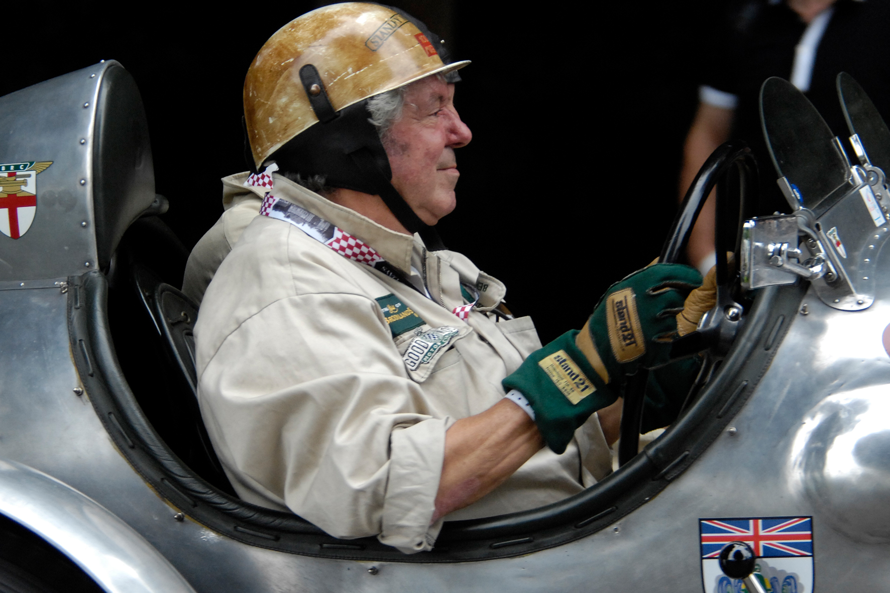 Vintage race car store helmet