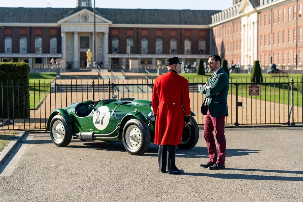 1950 frazer nash le mans replica at salon prive london scaled 1