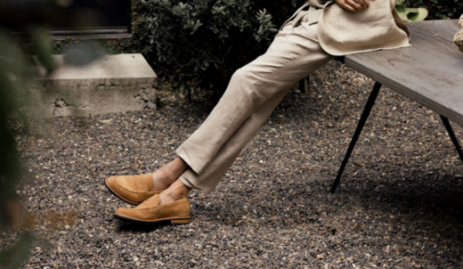 The Loafer Tan Suede By Taylor Stitch