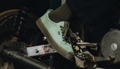 Deus Ex Machina Oil Green Suede Sneaker
