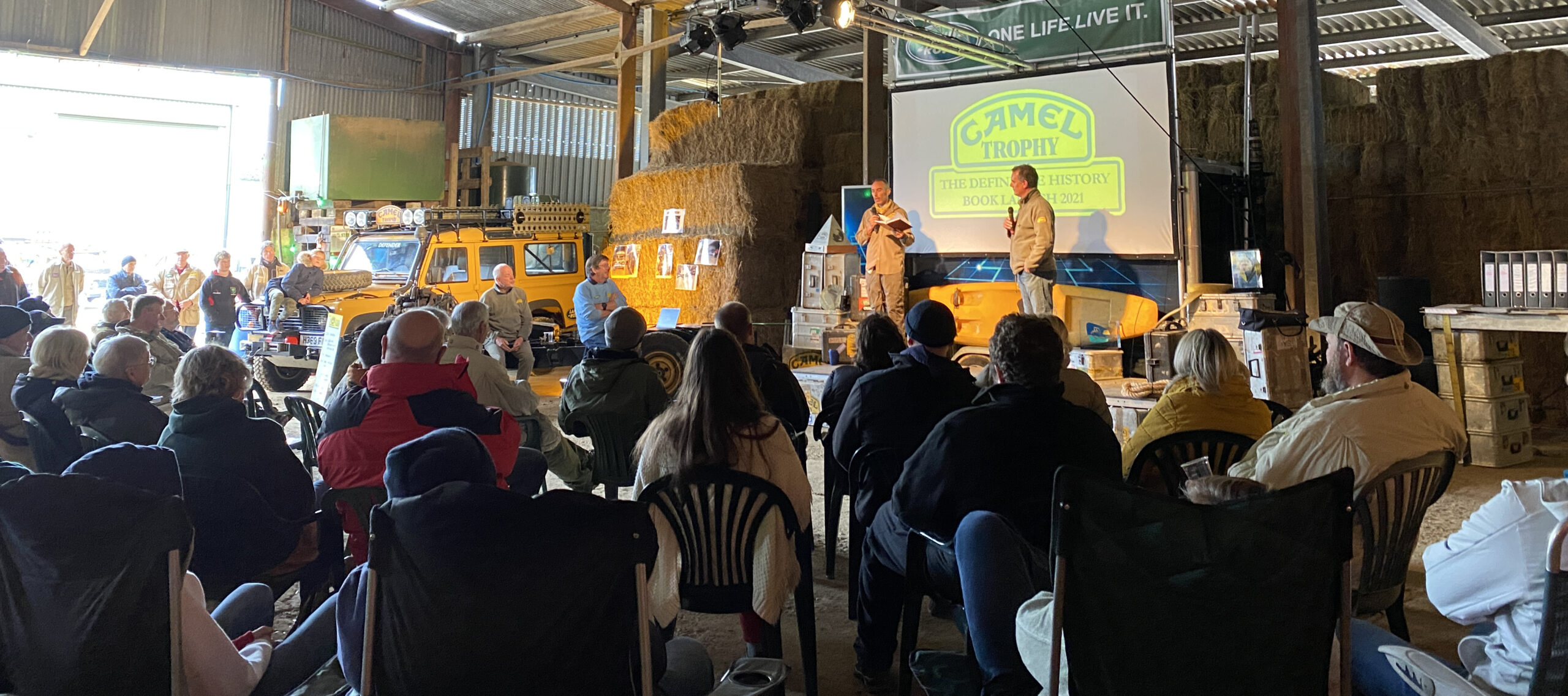 Camel Trophy talk by Nick Dimbleby. Photo courtesy of Martin Port scaled