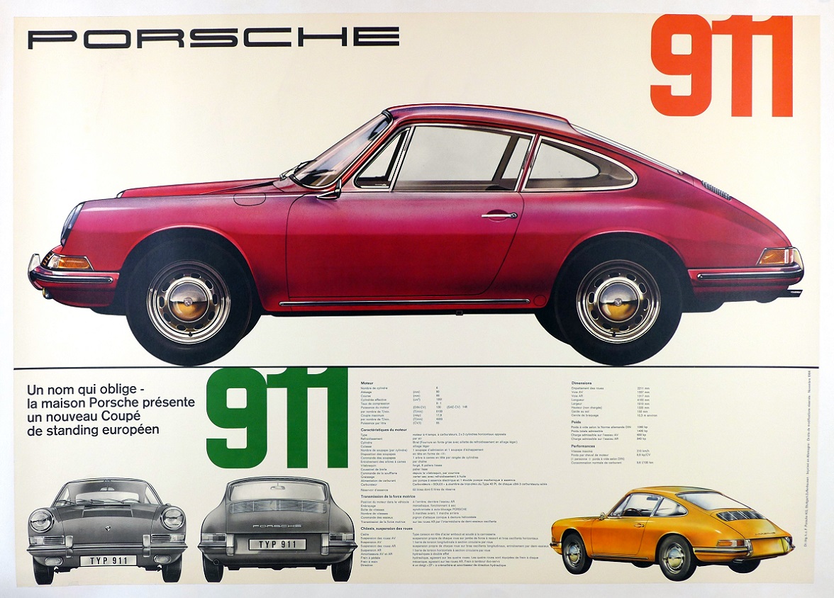 Tony’s Choice: Porsche 911 Intro Showroom Poster