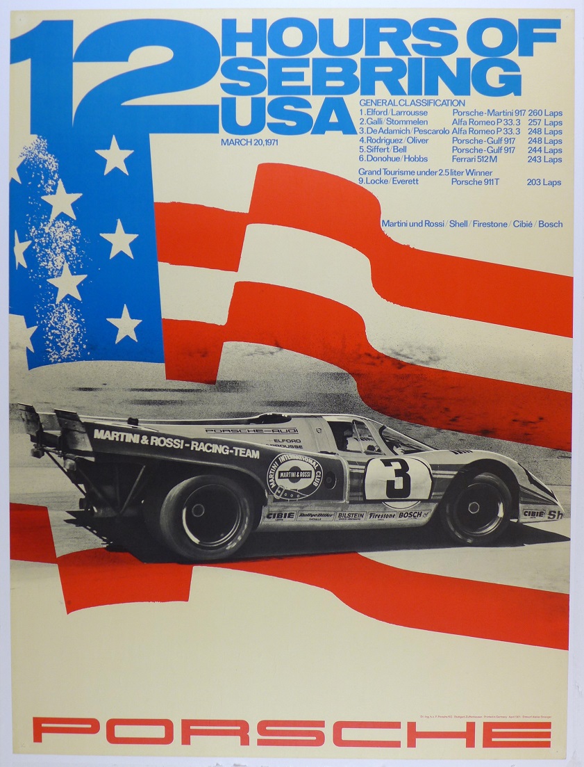 Tony’s Choice: 12 Hours Sebring 1971 Poster