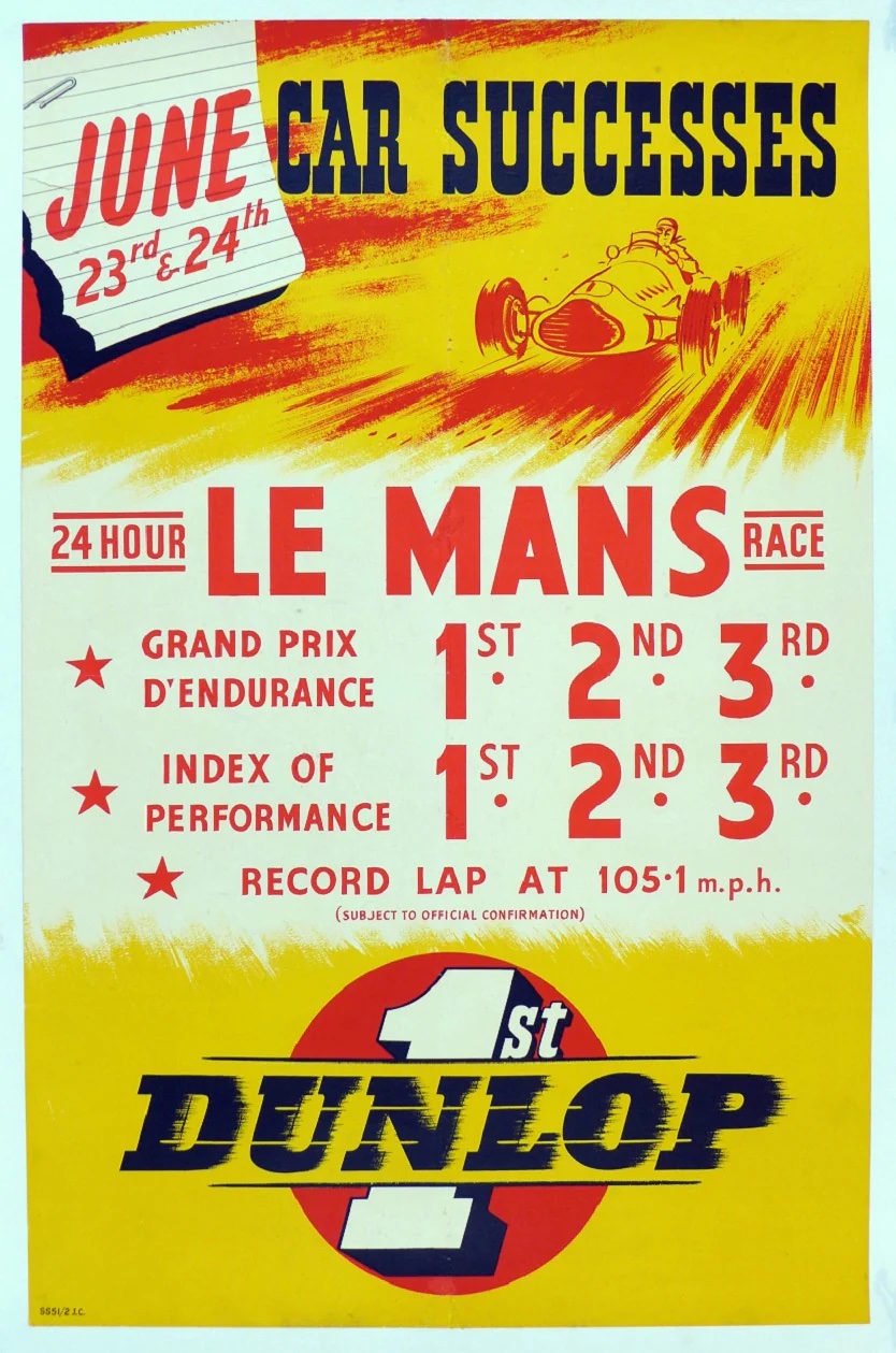 Tony’s Choice: 1951 Le Mans Dunlop Commemorative Poster