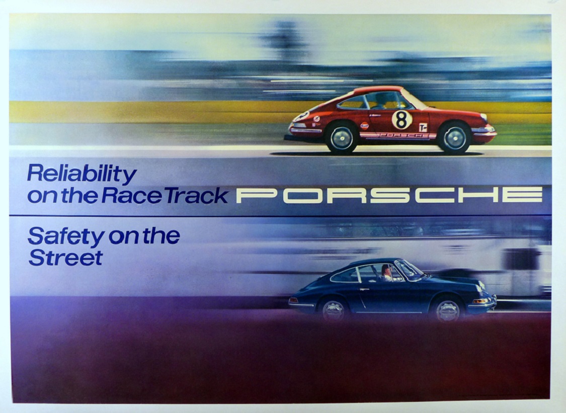 Tony’s Choice: Reliability Safety Porsche Factory Showroom Poster