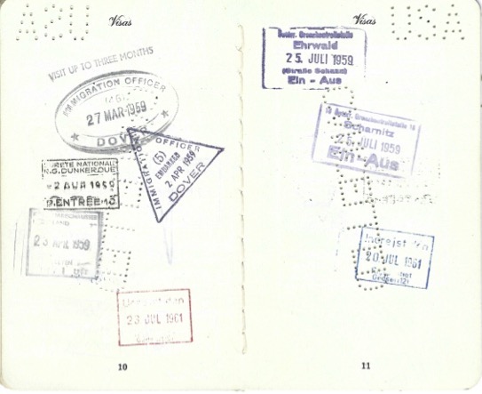 Passport Pages 10 and 11