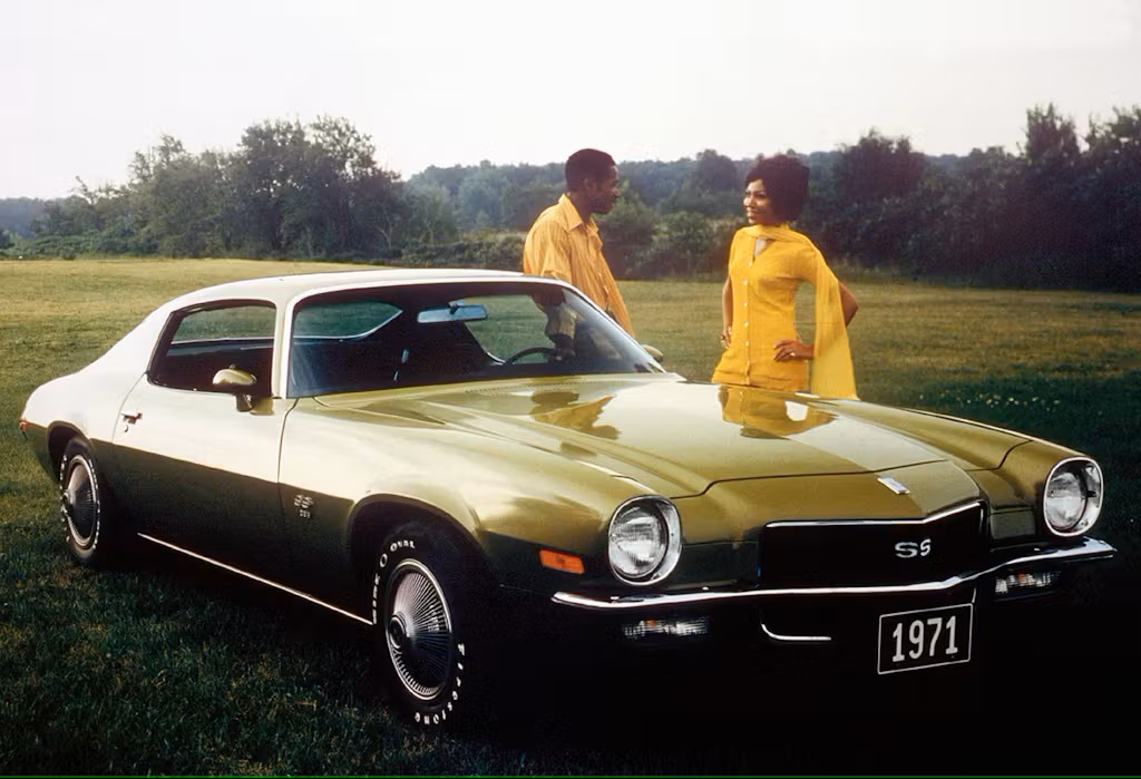 1971 Chevrolet Camaro SS 396 front three quarter
