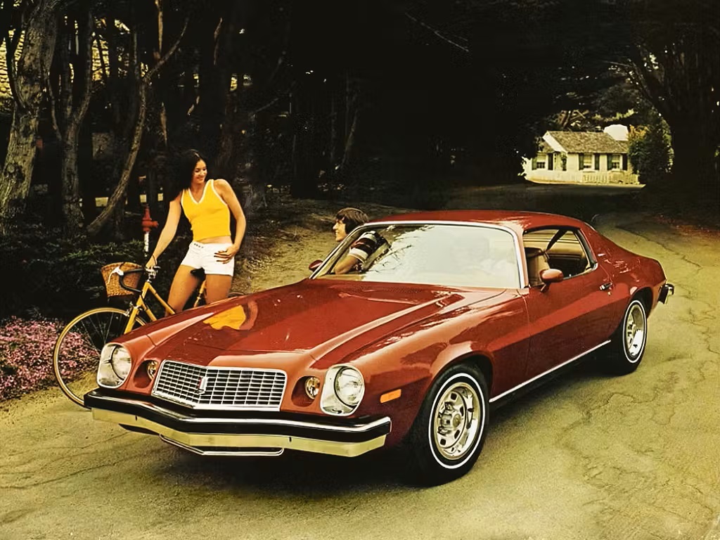 1974 Chevrolet Camaro Type LT front three quarter couple