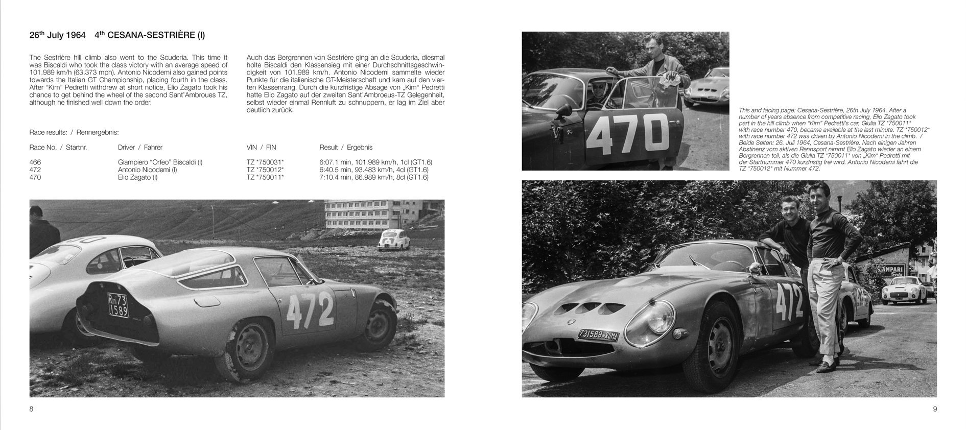 alfa romeo giulia tz 5 volumes set 16592 17162