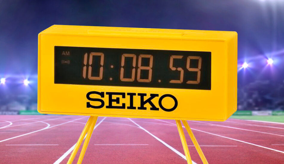 Limited Edition Marathon Alarm Clock By Seiko