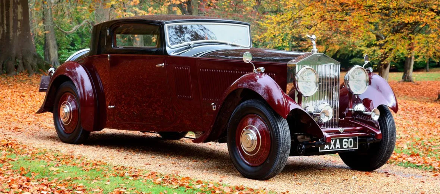 b. 1933 rolls royce phantom ii sports saloon front right three quarter view hero