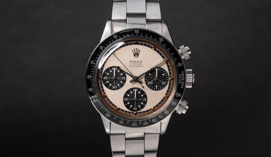 1969 Rolex Paul Newman Daytona White Tropical Panda Big Eyes