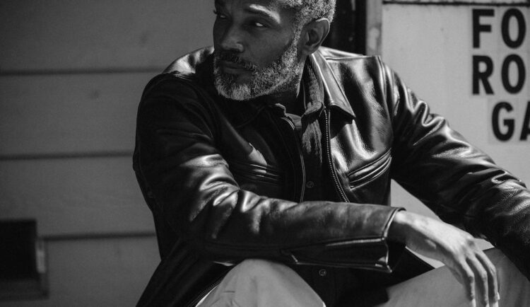 The Moto Jacket In Black Steerhide By Taylor Stitch