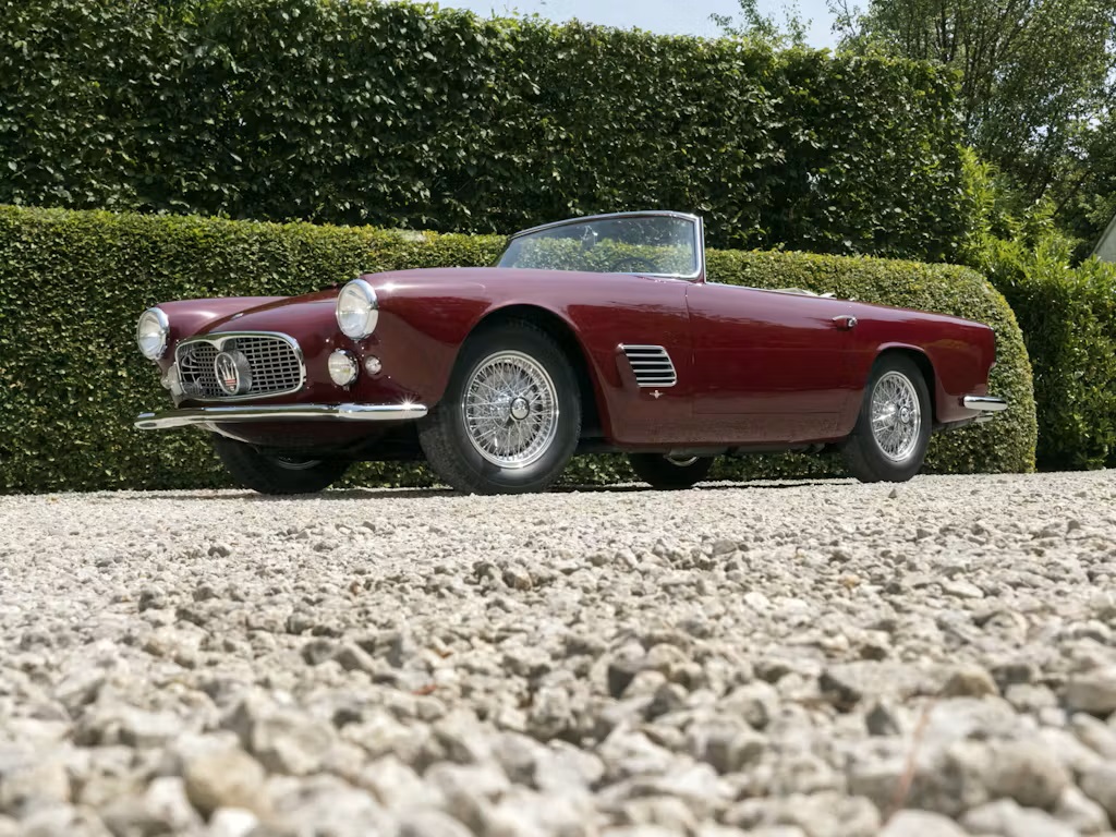 maserati 3500 gt spyder maroon 2 scaled 1