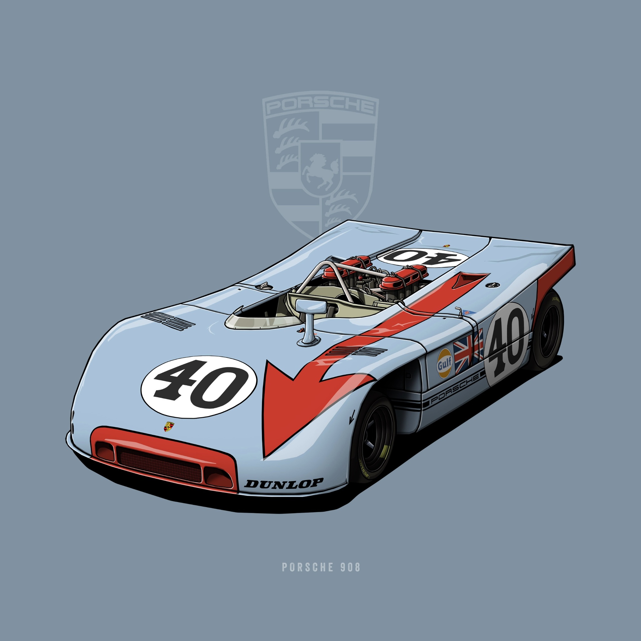 Porsche 908 By Helge Jepsen