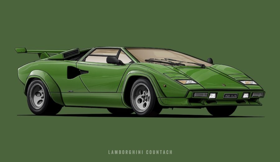 Lamborghini Countach By Helge Jepsen