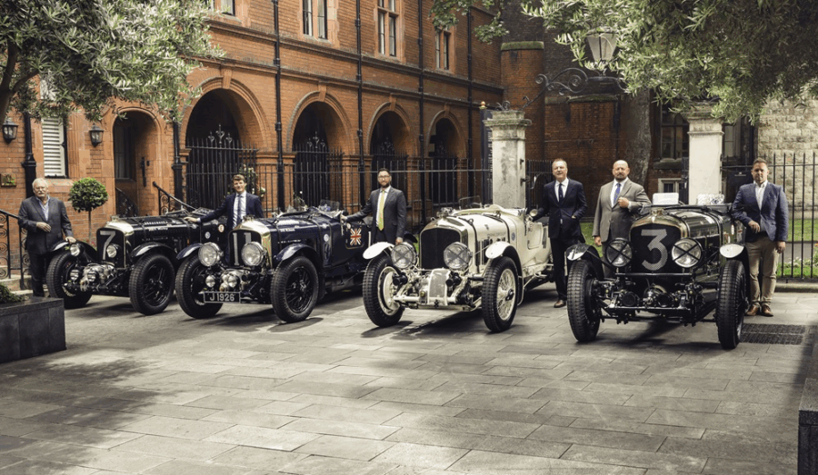 Works Team For Le Mans Classic Recreates Famous Bentley Boys Photo