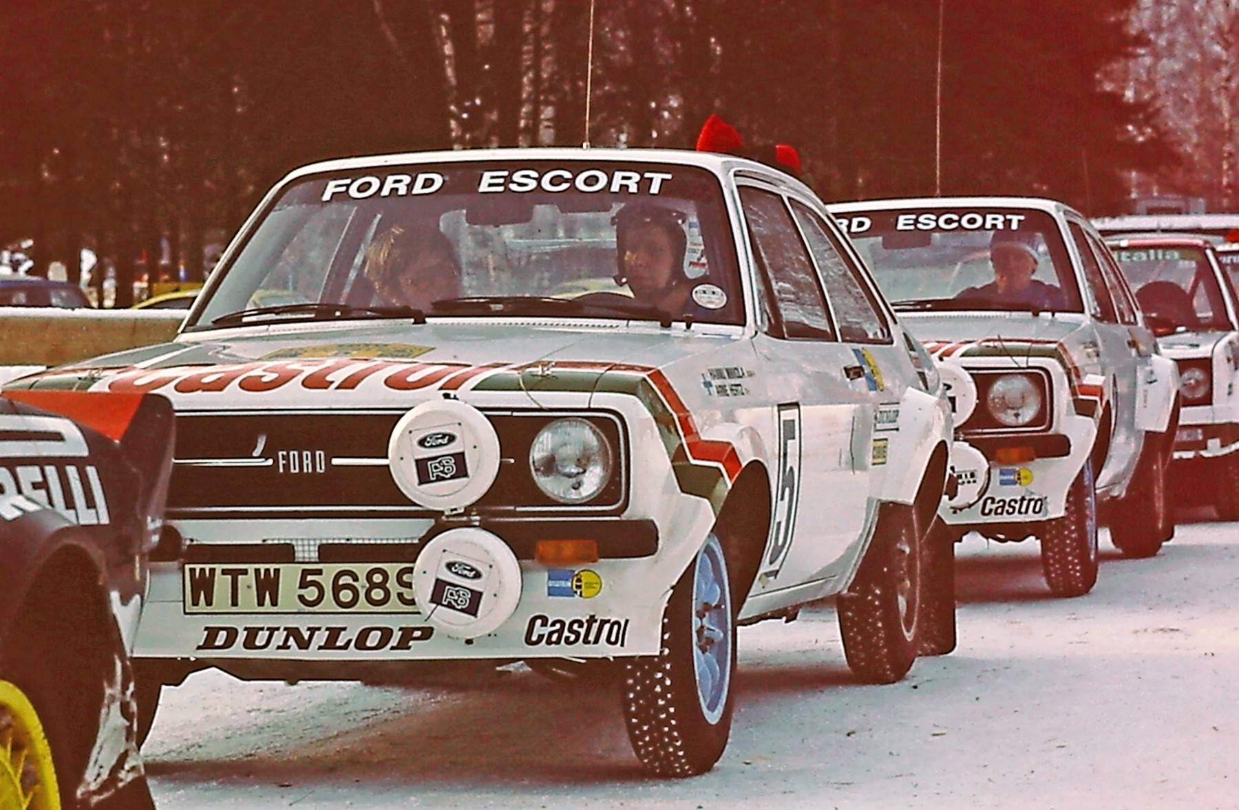 thumbnail Hannu Mikkola and Bjorn Waldegard. Ford Esc ort RS1800 Mk.II . 1978 Swedish Rally 1