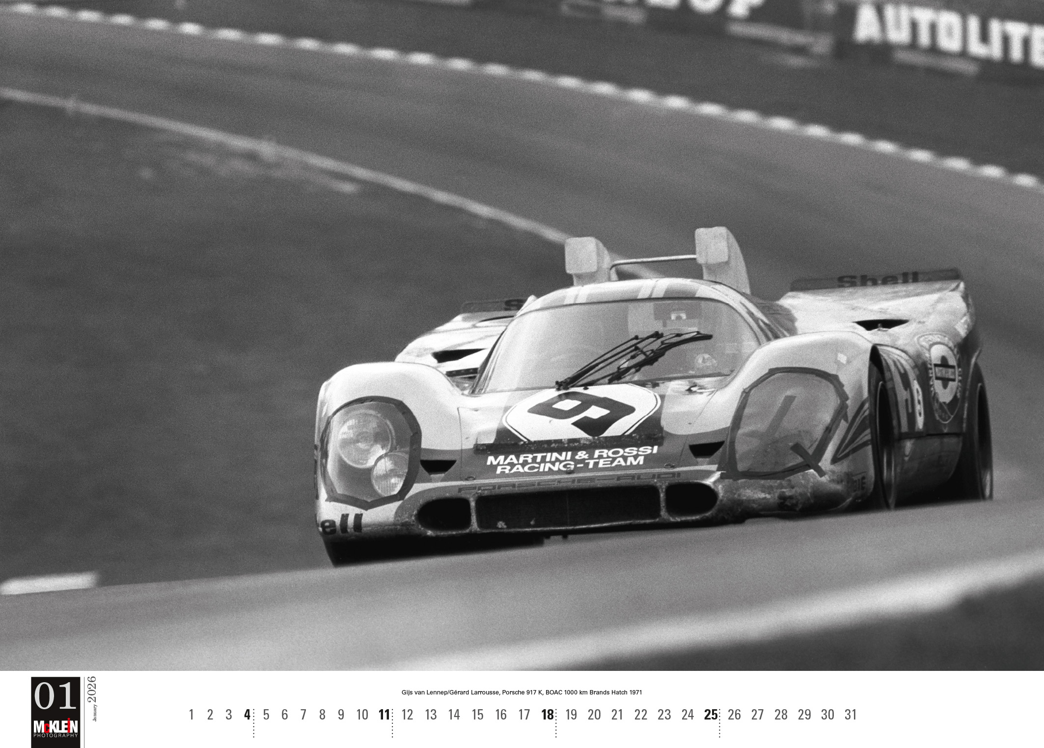 2026 Motorsport Classic Calendar By McKlein 4 MotorsportClassic2026 01