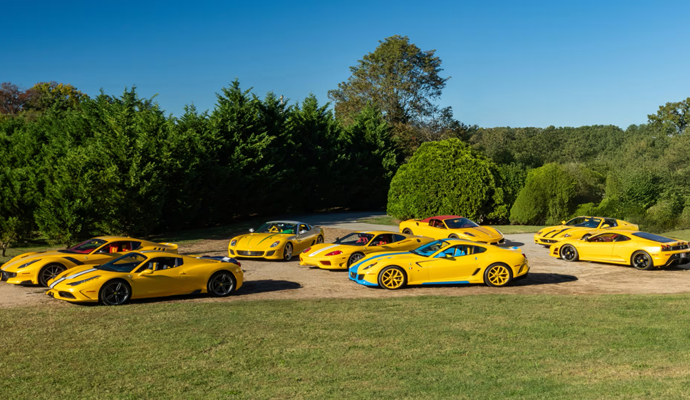 Yellow Ferrari Collection Just Smashed Records In Kissimmee