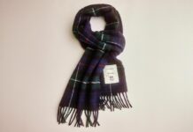 The Fireside Scarf In Highland Navy Plaid By Taylor Stitch