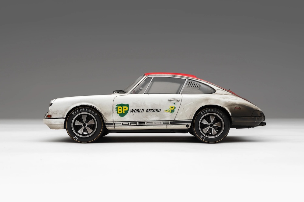 Porsche 911 R - 1967 BP World Record By Amalgam Collection 9 Porsche911R1.18ScaleWeathered WHITE