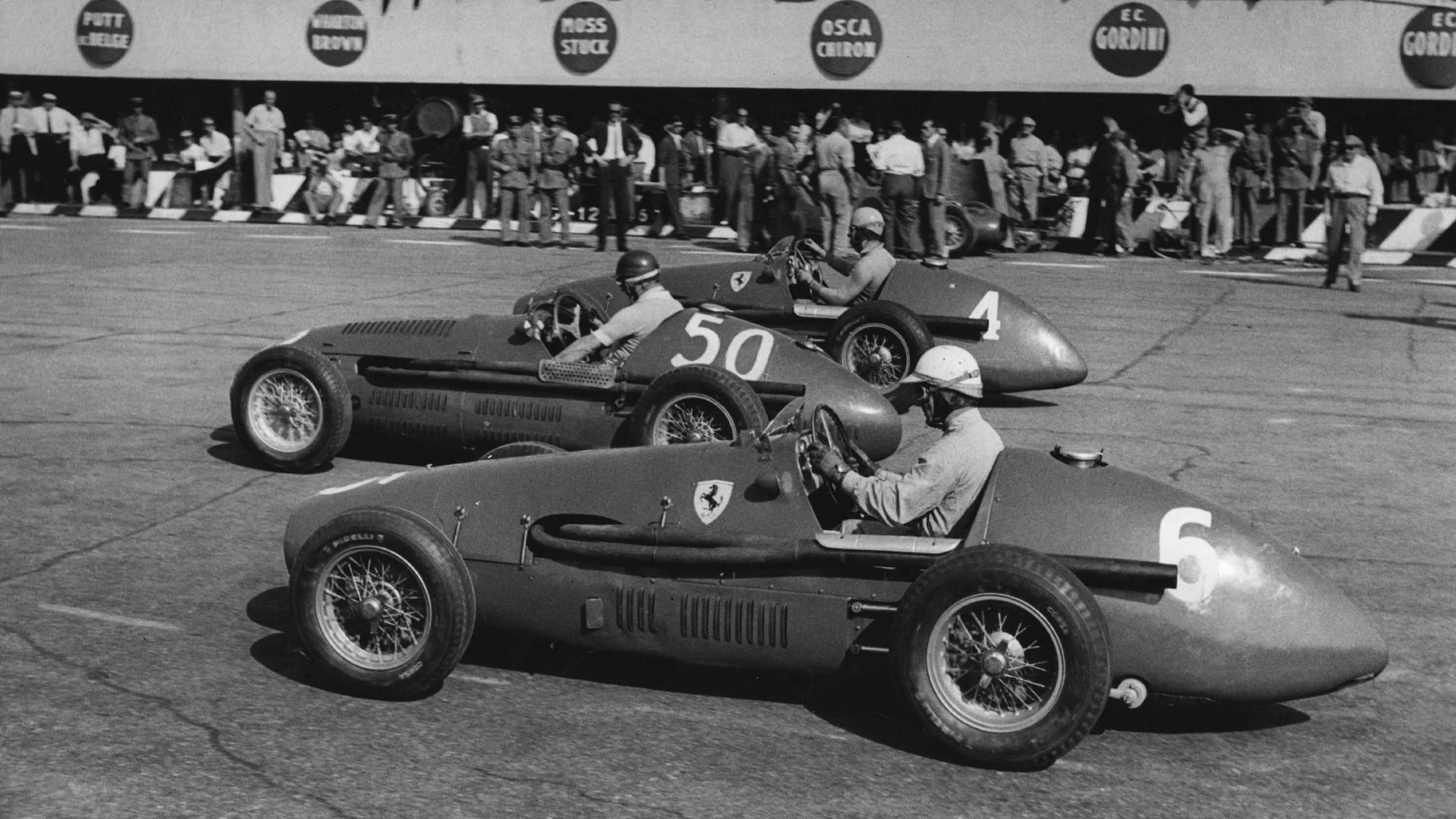 The Famous Four-Way Battler Of The 1953 Italian Grand Prix