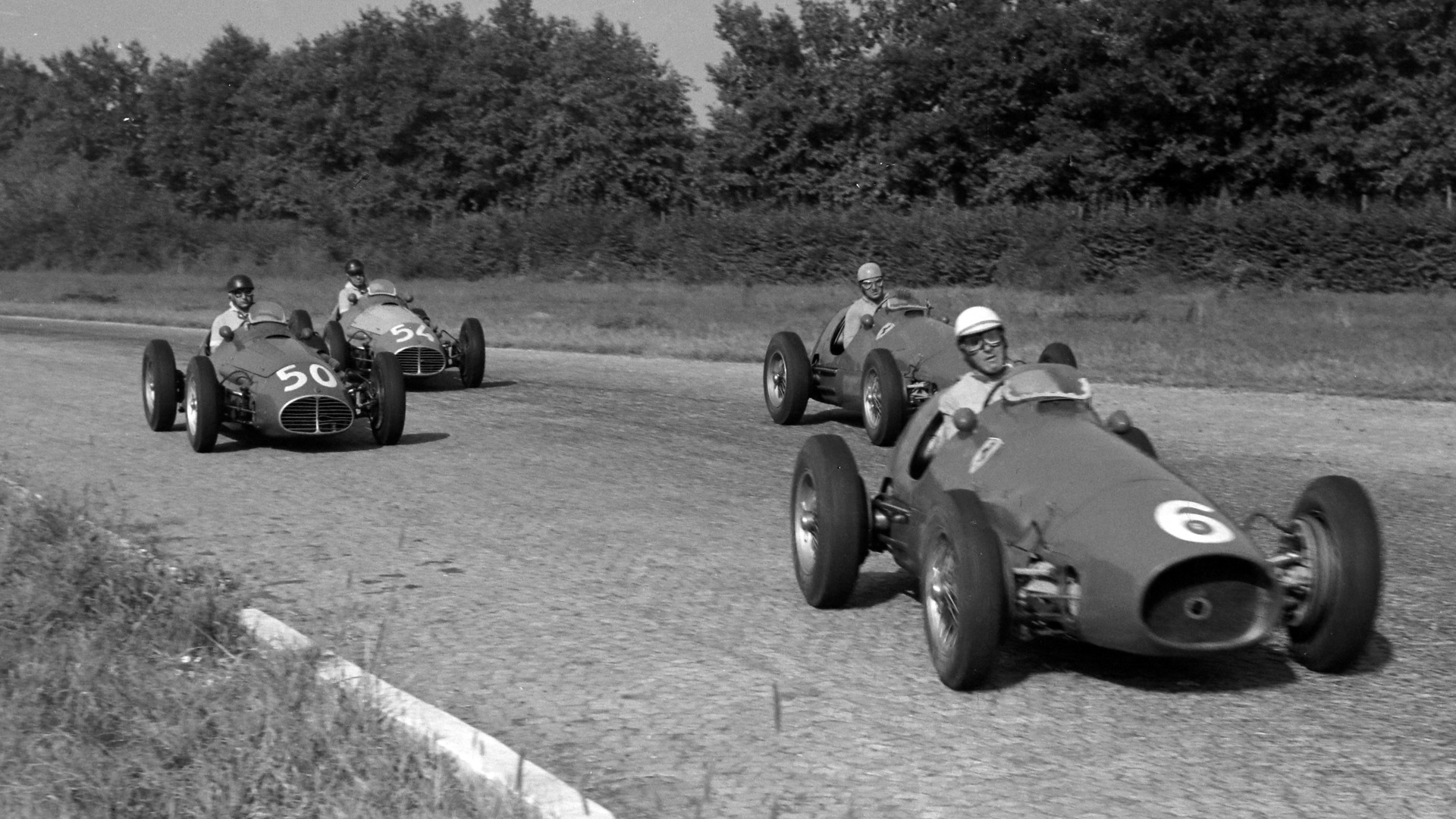 The Famous Four-Way Battler Of The 1953 Italian Grand Prix