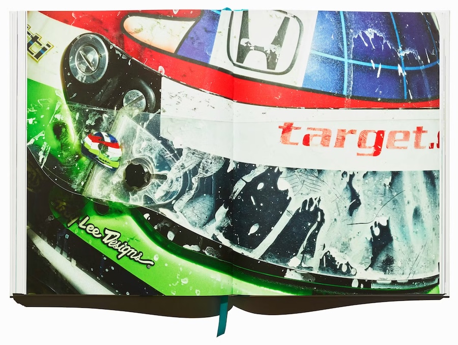 260206 RG F1 Art of Racing Helmets Book Pages Franchitti 1 copy scaled e1776369303313.jpg