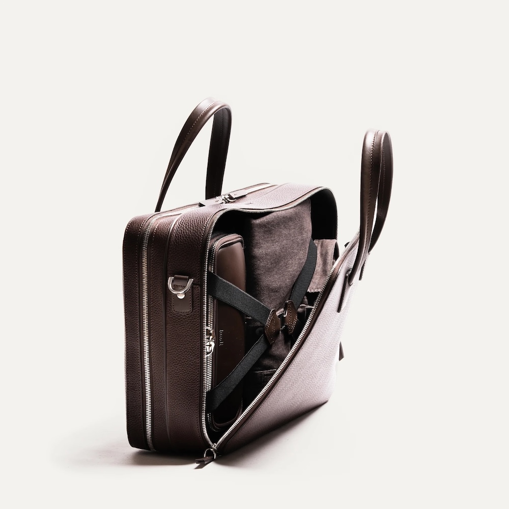 Lundi Paris 36 Hour Laptop Briefcase 5 TIL5 sac ordinateur de voyage Tilio en cuir pour homme marron 6.jpg
