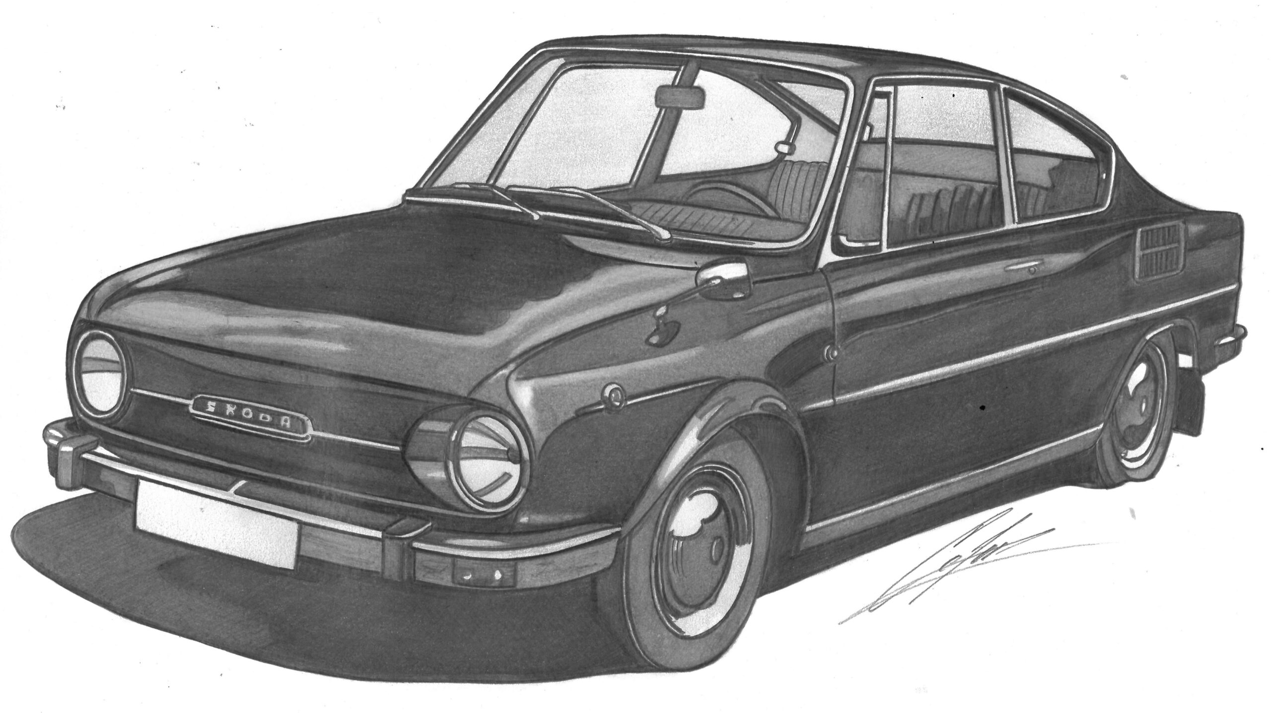 Skoda 110 r Prototype 1968 scaled