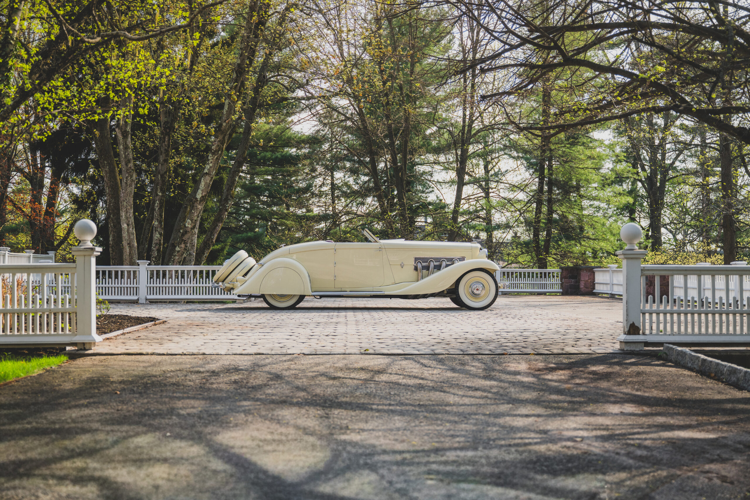 RM Sotheby’s Monterey With The Most Valuable Offering Ever 19 1935 Duesenberg Model JN Convertible Coupe by Rollston and Bohman Schwartz 1443828 scaled