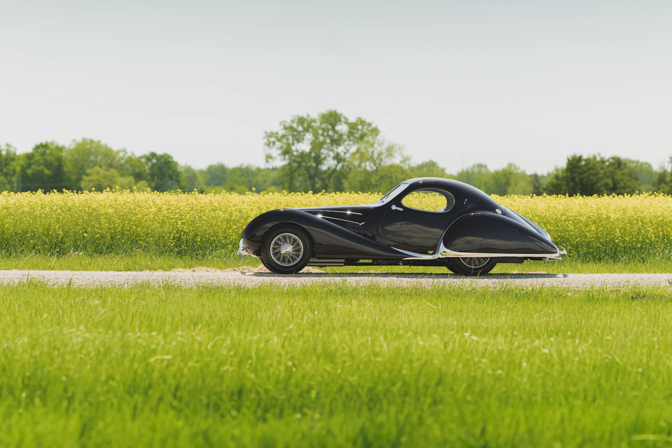 RM Sotheby’s Monterey With The Most Valuable Offering Ever 16 1938 Talbot Lago T150 C SS Teardrop Coupe by Figoni et Falaschi 1450810 scaled