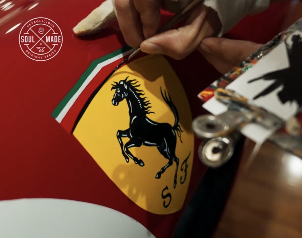 Hand-Painting: 1956 Ferrari 500 TR