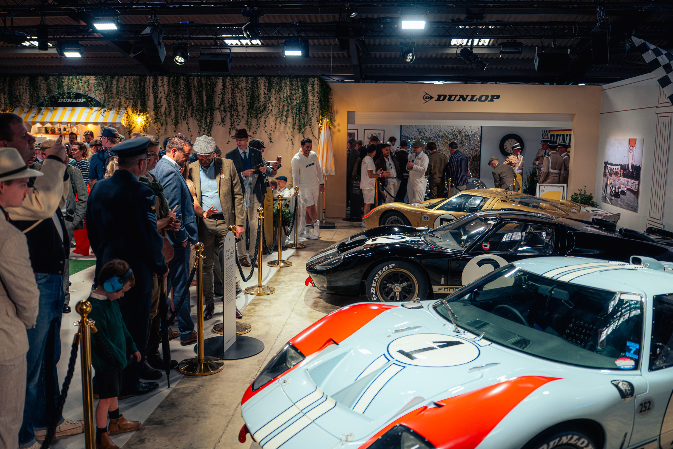 Le Mans 66 Trio at DUNLOPs Earls Court Stand Ph. by Jack Beasley scaled
